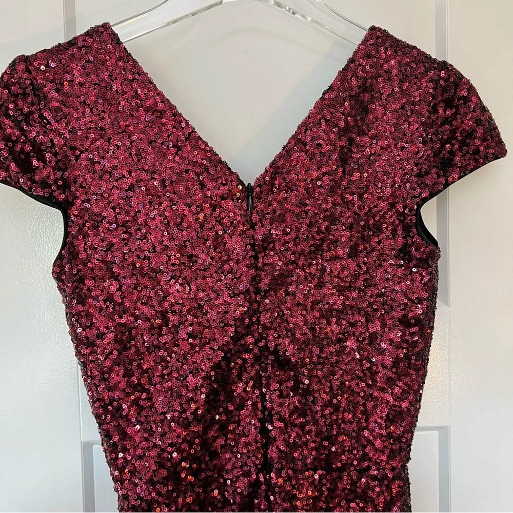 Dress the Population Red Sequin Cocktail Dress - Picture 10 of 14
